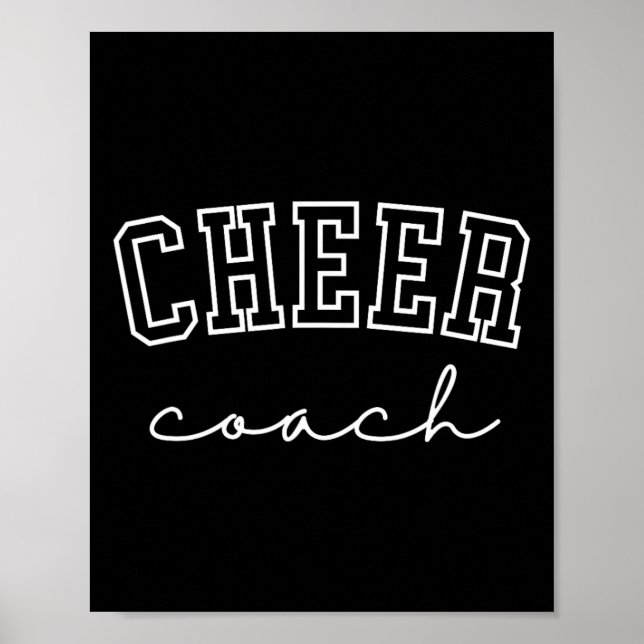 Cheer Coach Cheerleading  Poster (Vorne)