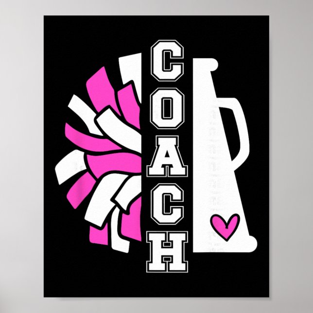 Cheer Coach Dankbarkeit Cheerleading-Trainer  Poster (Vorne)