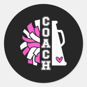 Cheer Coach Dankbarkeit Cheerleading-Trainer Runder Aufkleber