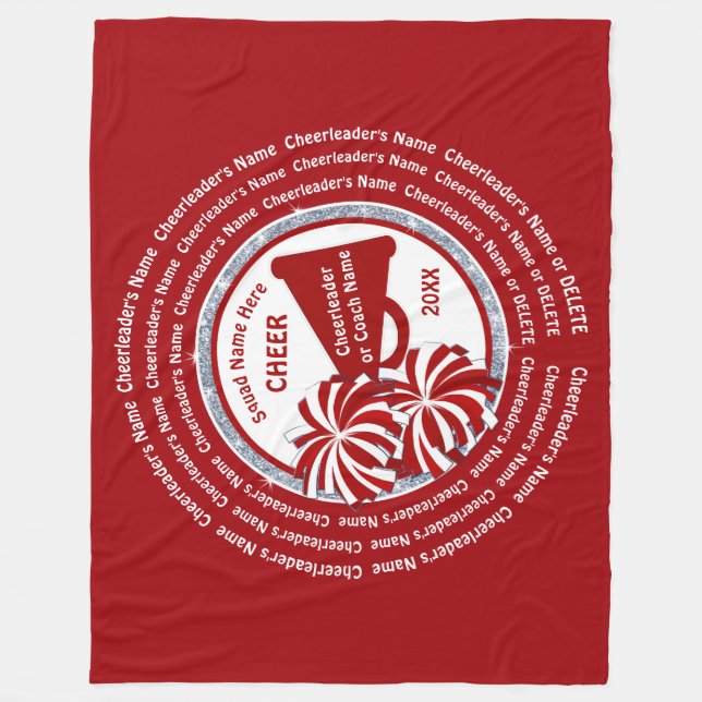 Cheer Coach Geschenke, Chefgeschenke für Senioren Fleecedecke (Vorderseite)