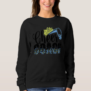 Cheer Coach Leopard Cheerleader Props Niedlich Che Sweatshirt