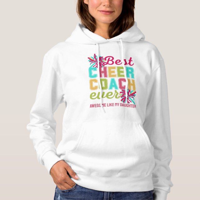CHEER COACH Phantastisch wie mein eigener Text Hoodie (Vorderseite)