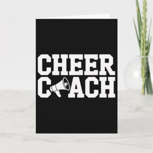 Cheer Coach unterrichtet Cheerleading-Techniken Karte