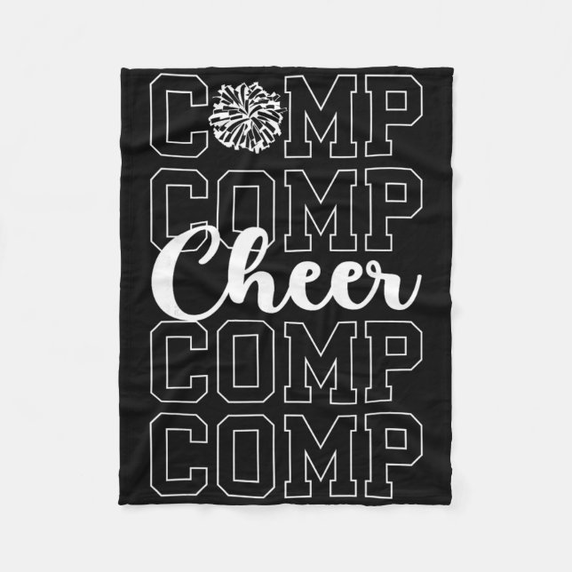 Cheer Comp Day Cheerleading Competition Day Cheerl Fleecedecke (Vorderseite)