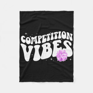 Cheer Competition Day Vibes Cheerleading Comp Day  Fleecedecke