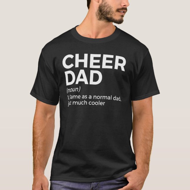 Cheer Dad Definition Cheerleading T-Shirt (Vorderseite)