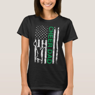 Cheer Dad Flagge Grün Cheerleading T-Shirt