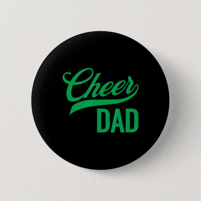 Cheer Dad Green Cheerleading Matching Eltern _1  Button (Vorderseite)