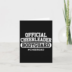 Cheer Dad offizieller Cheerleader Bodyguard Lustig Karte