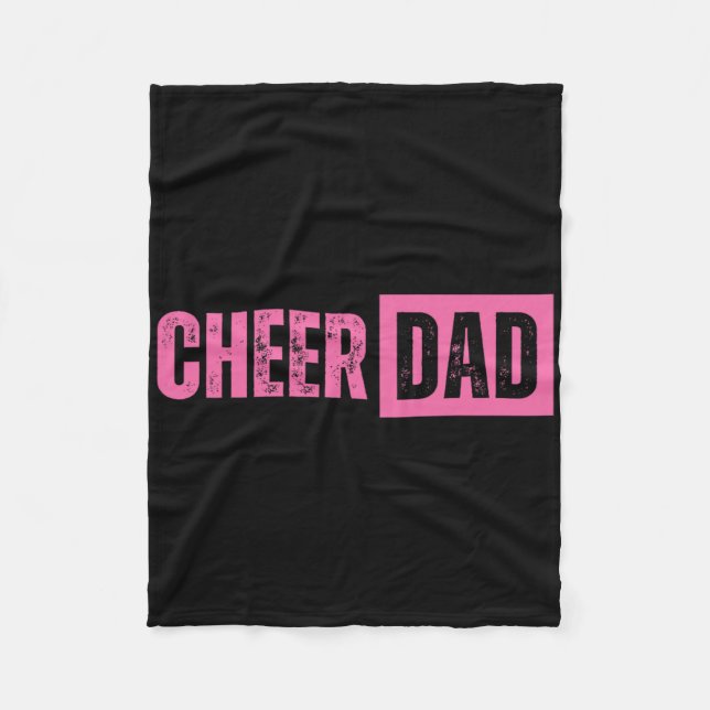 Cheer Dad Pink Cheerleading  Fleecedecke (Vorderseite)