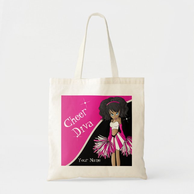 Cheer Diva Pink Cheerleader Girl Tragetasche (Vorne)