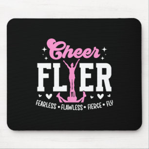 Cheer Flyer Furchtlos Flawless Fierce Cheerleading Mousepad