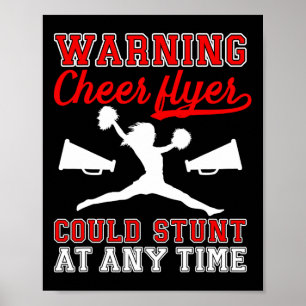Cheer Flyer könnte jederzeit stunt Cheerleader Fl Poster
