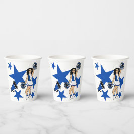 Cheer Girl Blue #2 Pappbecher