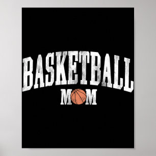 Cheer Go! Basketball Mama Game Day Funny Sports Ba Poster