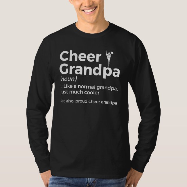 Cheer Grandpa Definition Cheerleading T-Shirt (Vorderseite)