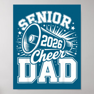 Cheer-Klasse Senior 2026 Stolz 2026 Papa Cheerlead Poster