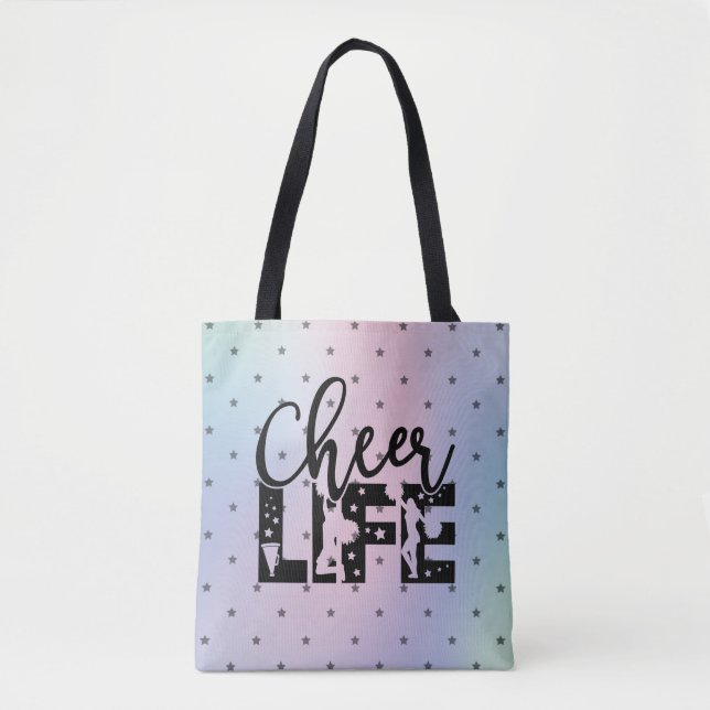 Cheer Life Glamour Cheerleader Star Gradient Tasche (Vorderseite)
