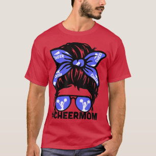 Cheer Mama Blue Megaphone Cheerleading Mama T-Shirt