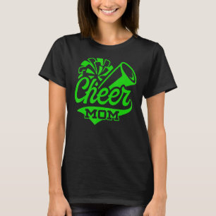 Cheer Mama Größter Fan Leopard drucken schwarz und T-Shirt
