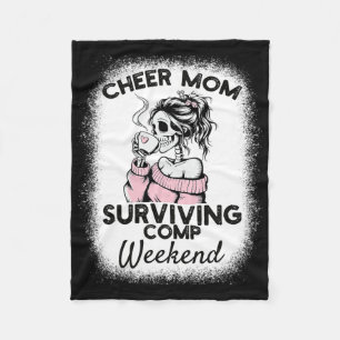 Cheer-Mama überlebt Wettkampf-Wochenende Cheerlead Fleecedecke