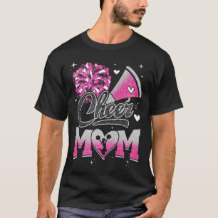 Cheer Mom Pink Cheerleading Fußbekleidung Für Frau T-Shirt