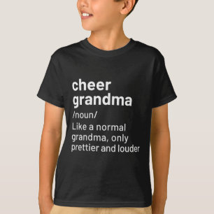 Cheer Oma Schwarz Definition Cheerleading T-Shirt