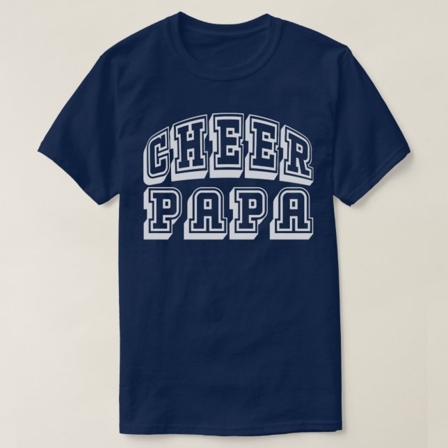 Cheer Papa für Proud Cheerleader Opa T-Shirt (Design vorne)