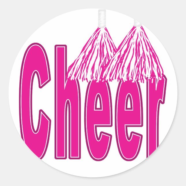 Cheer Pink Stickers (Vorderseite)
