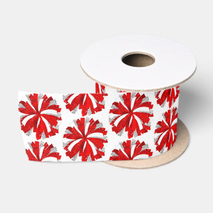 Cheer Pom Pom Satin Ribbon Satinband