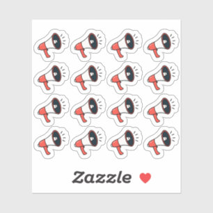 Cheer Practice Megaphone Ankündigungsplaner Aufkleber