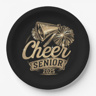 Cheer Senior 2025 Cheerleader Abschluss Class of Pappteller