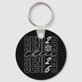 Cheer Senior 2026 Metal Circle Keychain Schlüsselanhänger