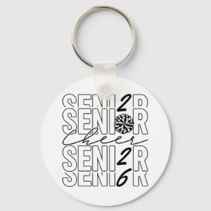 Cheer Senior 2026 Metall Kreis Schlüsselanhänger
