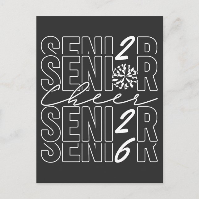 Cheer Senior 2026 Postkarte (Vorderseite)