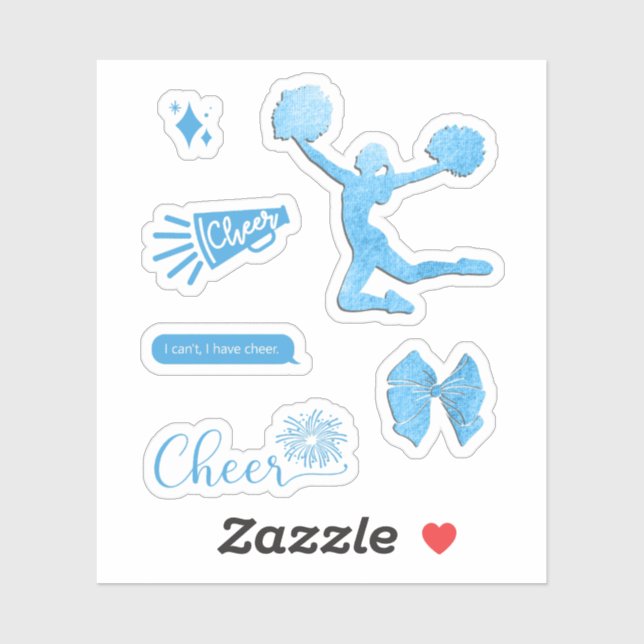 Cheer Sticker Pack, Cheerleader (Blatt)