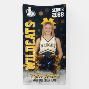 Cheer-Team- individuelles Sportfoto Senior Cheerle Banner