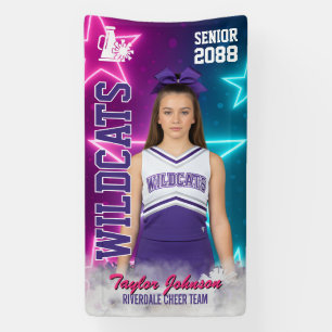 Cheer-Team-Sportfoto Senior Cheerleading-Star Banner