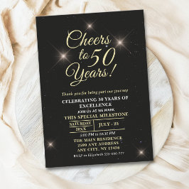 Cheer to Fifty Years - 50th Anniversary Einladung