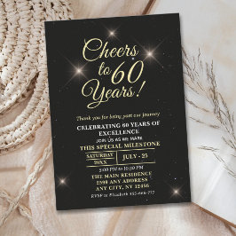 Cheer to Sixty Years - 60th Anniversary Einladung