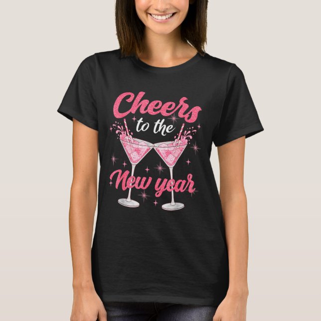 Cheer To The New Year Happy New Year 2026 Countdow T-Shirt (Vorderseite)