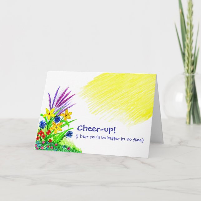 Cheer-up Bouquet Karte (Vorderseite)