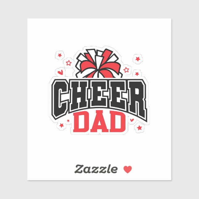 Cheer Vater Aufkleber (Blatt)