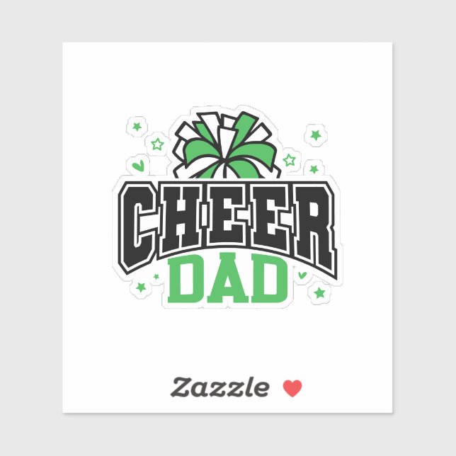 Cheer Vater Aufkleber (Blatt)