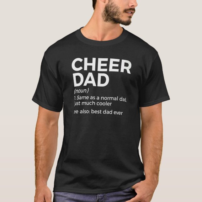 Cheer Vater Definition Bester Vater je Cheerleader T-Shirt (Vorderseite)
