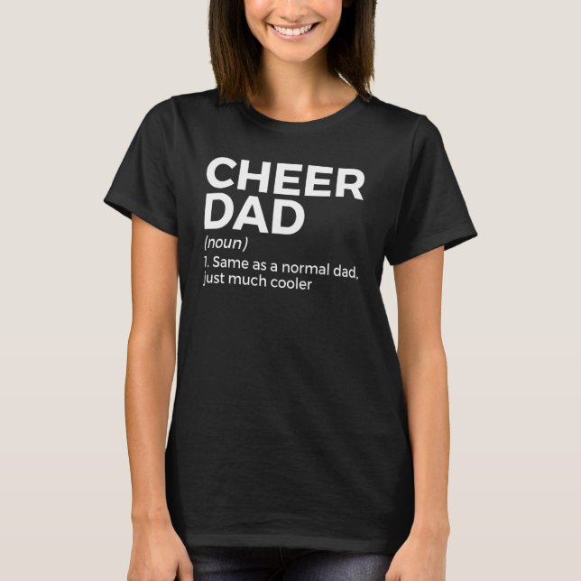 Cheer Vater Definition Cheerleading T-Shirt (Vorderseite)