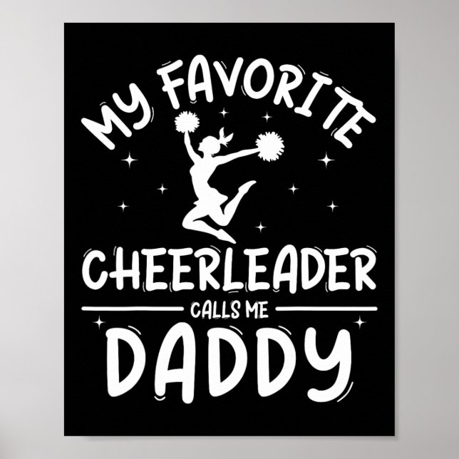 Cheer Vater Shirt Pride Vathers Day Männer Poster (Vorne)