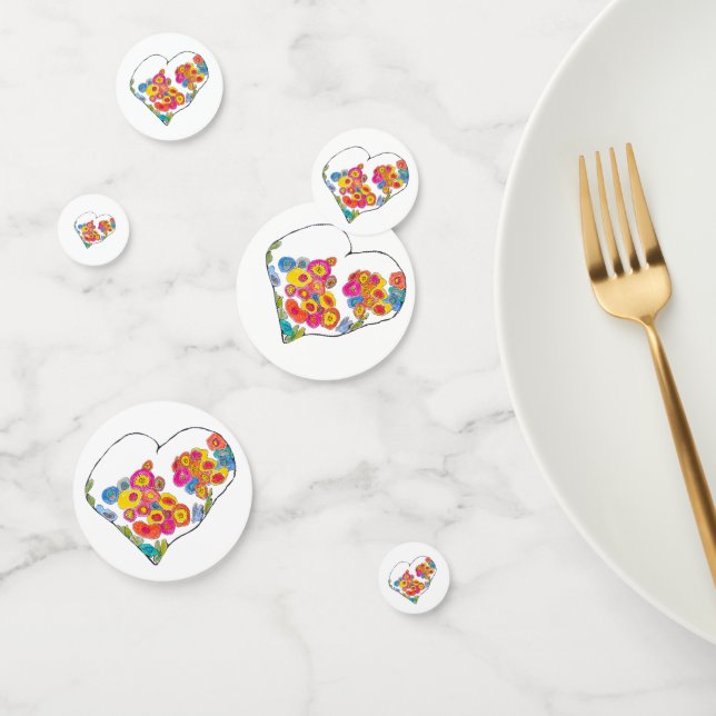 Cheerful Heart by Lydia's Art Sangria Konfetti (Gruppe)
