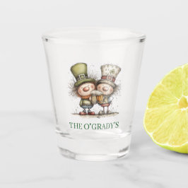 Cheerful St. Patrick’s Day Party Illustration Schnapsglas