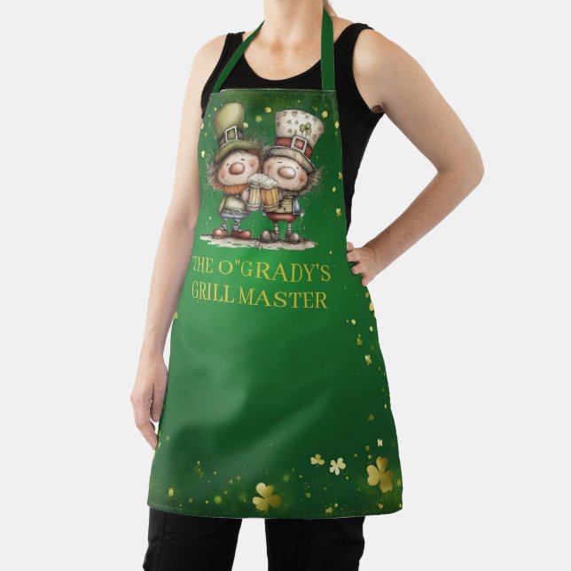 Cheerful St. Patrick’s Day Party Illustration Schürze (InSitu)